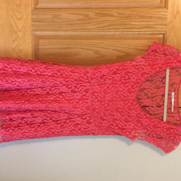 Urban outfitters coral lace skater dress - Picture 2 of 3